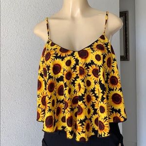 Sunflower Crop top